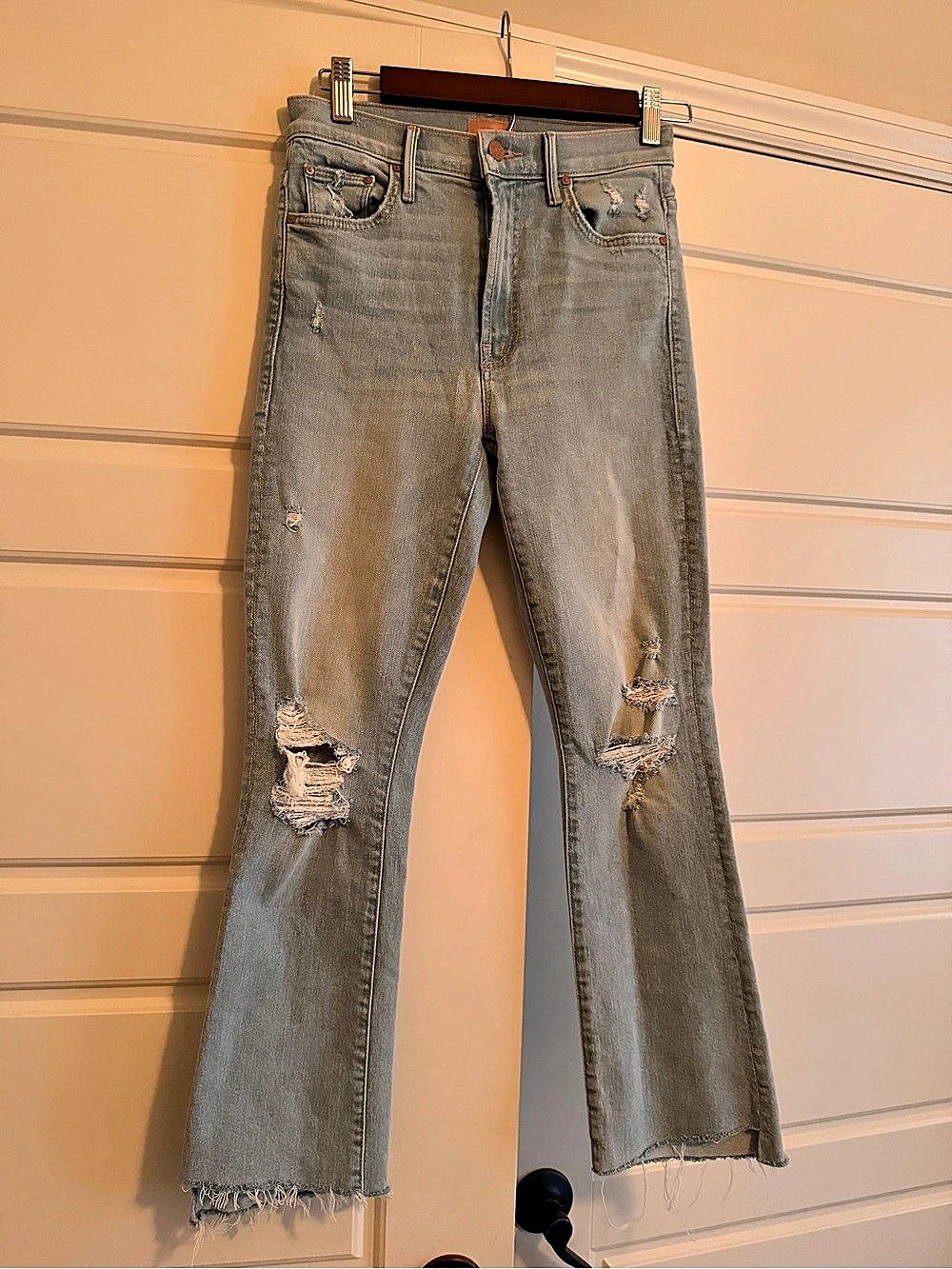 MOTHER The Insider Crop Step Fray Jeans - 26